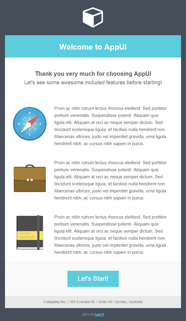 Welcome Email